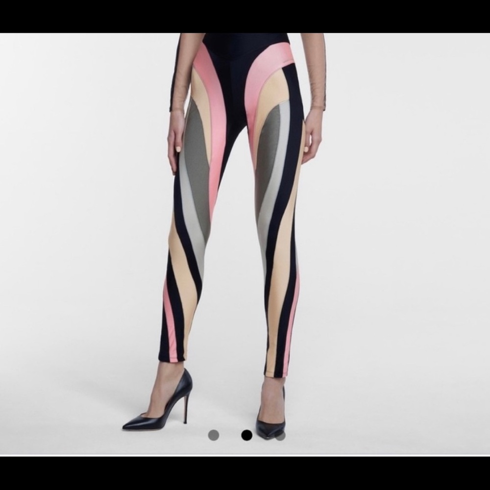 Mugler spiral leggings